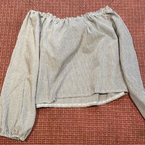 brandy melville strapless long sleeve